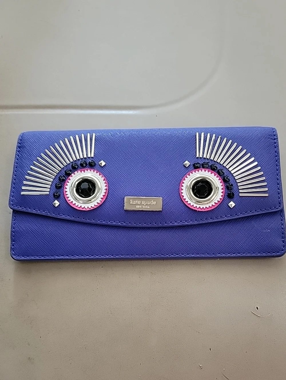 kate spade New York Warm And Fuzzy Monster Liana Wallet